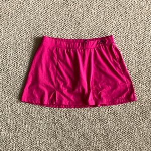 Adidas Hot Pink Athletic Skirt Skort Built in Shorts Size Medium Barbiecore EUC